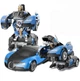Машинка-трансформер 1,5В, 700 мАч Bugatti Size 18 см Robot Car NI-Cd с пультом дистанционного управления, синяя - изображение 2