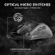 Игровая Мышка ATTACK SHARK R11 ULTRA Black Карбоновый Корпус Беспроводная Трехрежимная 2.4G/Bluetooth/Кабель, 8000Hz, PAW3950MAX, 42000 DPI, 49 грамм Ультралегкая - изображение 6