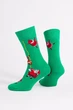 Мужские хлопковые носки с новогодним узором Giulia MS3 NEW YEAR 2601 39/42 Green, высокие носки с рисунком - изображение 4