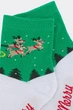 Детские хлопковые носки с новогодним узором Giulia KS3 NEW YEAR 2606 30/35 Green, детские с рисунком - изображение 3