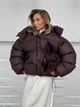 Жіноча зимова куртка TRANSFORMER з капюшоном Milirud XS/M Шоколадний (488-490-ONESIZE) - изображение 5
