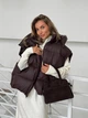 Жіноча зимова куртка TRANSFORMER з капюшоном Milirud XS/M Шоколадний (488-490-ONESIZE) - изображение 6