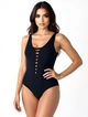 Слитный купальник Sisianna 257009-2 черный 2XL - изображение 4
