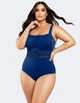 Слитный корректирующий купальник Fuba 29108-5 темно-синий 9XL - изображение 1
