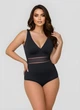 Слитный купальник большого размера Fuba 224045-4 черный 4XL - изображение 1