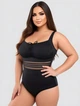 Слитный корректирующий купальник Fuba 29108-5 черный 9XL - изображение 1