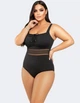 Слитный корректирующий купальник Fuba 29108-5 черный 9XL - изображение 4