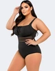 Слитный корректирующий купальник Fuba 29108-5 черный 9XL - изображение 8