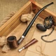 Длинная трубка для курения табака 240 мм из дерева груши Churchwarden KAF233 - изображение 6