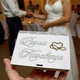 Свадебная Подставка для Обручальных Колец 14 см "Wedding", Деревянная Коробочка с Гравировкой Футляр на Свадьбу - изображение 2