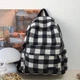 Стильный рюкзак в клетку Vintage Plaid 1360 Black-white - изображение 3