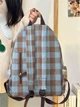 Стильный рюкзак в клетку Vintage Plaid 1360 Blue-brown - изображение 3