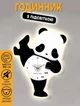 Настінний годинник Панда Diy Super Panda 40*31 см з LED підсвіткою кварцові безшумні - зображення 1