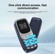Міні-телефон SERVO BM10 з тримачем Blue - зображення 2