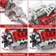 Конструктор двигун V12 Naturally Aspirated Engine Ferrari Mould King моторозований дитячий мотор, 1366 деталей 10210 - зображення 7