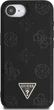 Панель Guess Grained Hot Stamp Peony Pattern Triangle Logo with MagSafe для Apple iPhone 16e Black (GUHMPSE4PGBTMK) - зображення 2
