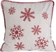 Наволочка Homla Oriel у червоні сніжинки 45 x 45 см (5906496709142) - зображення 1