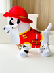 Мягкая интерактивная игрушка Paw Patrol Маршал на поводке Щенячий Патруль ходит, поет, машет хвостиком - изображение 4