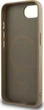 Панель Guess Grained Triangle with MagSafe для Apple iPhone 16e Brown (GUHMPSE4PGTSPSW) - зображення 7