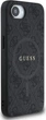 Панель Guess 4G Collection Leather Metal Logo with MagSafe для Apple iPhone 16e Black (GUHMPSE4G4GFRK) - зображення 3