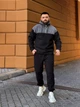 Теплый мужской костюм из флиса черного цвета 36225 L-XL - изображение 1