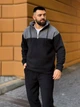 Теплый мужской костюм из флиса черного цвета 36225 L-XL - изображение 4