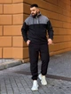 Теплый мужской костюм из флиса черного цвета 36225 L-XL - изображение 6