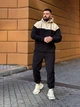 Теплый мужской костюм из флиса бежевого цвета 36226 L-XL - изображение 1