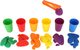 Набір для навчання лічбі Ikonka Rainbow Stones Креативні розвиваючі камінці Монтессорі 65 елементів (5903039717985) - зображення 13