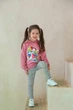 Детские лосины тонкие, трикотажные, для девочек, SmileTime Rainbow, серые, размер 122 - изображение 1