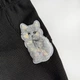 Лосины трикотажные SmileTime Shiny Cat, черный, размер 122 - изображение 2