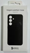Чехол противоударный кожаный Vegan Leather Case для Samsung Galaxy S24 (6.2") Black SM-S921 - изображение 2