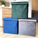 Пуф для зберігання велюровий складаний MBM HOME TH-05 BLUE синій - зображення 6
