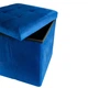 Пуф для зберігання велюровий складаний MBM HOME TH-05 BLUE синій - зображення 9