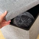 Пуф для хранения текстильный складной MBM HOME TH-03 GRAY серый - изображение 5