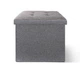 Пуф для хранения текстильный складной MBM HOME TH-03 GRAY серый - изображение 11