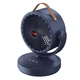 Вентилятор настольный Magix Mini fan 20см диаметр, 3 скорости с автоповоротом и LED подсветкой Синий - изображение 2