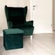 Пуф для зберігання велюровий складаний MBM HOME TH-05 GREEN зелений - зображення 3
