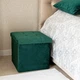 Пуф для зберігання велюровий складаний MBM HOME TH-05 GREEN зелений - зображення 4