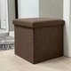 Пуф для хранения текстильный складной MBM HOME TH-03 BROWN коричневый - изображение 4