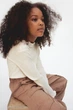 Лонгслив H&M 271246496 134 Кремовый - изображение 2