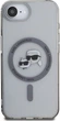 Панель Karl Lagerfeld IML Metal Karl & Choupette Head with MagSafe для Apple iPhone 16e Black (KLHMPSE4HLSKCK) - зображення 2