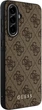 Панель Guess 4G Metal Gold Logo для Samsung Galaxy A36 Brown (GUHCSA36G4GFBR) - зображення 3