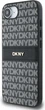 Панель DKNY Repeat Texture Pattern with Tonal Stripe для Apple iPhone 16e Black (3666339453978) - зображення 4
