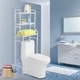 Стелаж над унітазом Home Toilet Rack 152 см Підлогова стійка у ванну з трьома полицями Біла - зображення 8