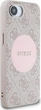Etui plecki Guess 4G Round Patch Classic Logo with MagSafe do Apple iPhone 16e Pink (GUHMPSE4P4PGRSGP) - obraz 3