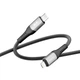 Кабель USB Ridea RC-US42 UltraStrong Type-C to Lightning 30W 1.2m Чорний - изображение 2