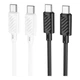Кабель USB Hoco X88 Gratified 60W Type-C to Type-C 2m Чорний - изображение 3