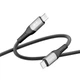 Кабель USB Ridea RC-US42 UltraStrong Type-C to Type-C 60W 1.2m Чорний - изображение 2