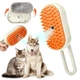 Парова щітка масажна для котів та собак M-Pets MP889 пуходерка фурмінатор для домашніх тварин - зображення 6